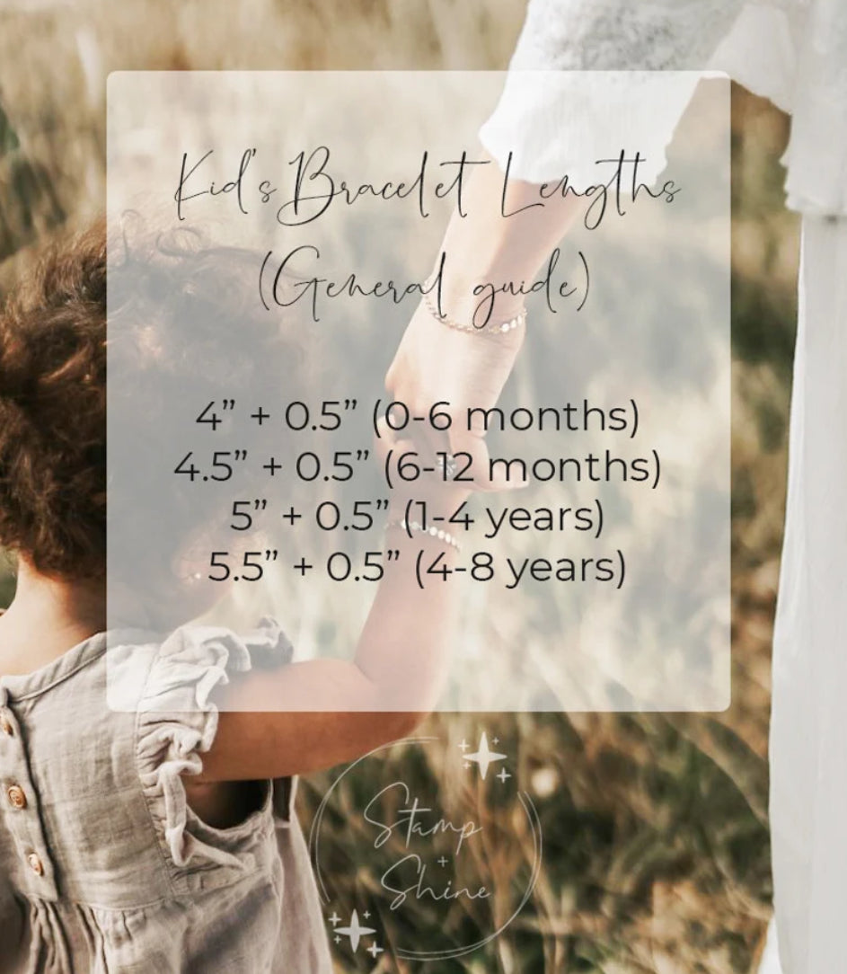 Classic Initial Baby Bracelet - Mini Disc