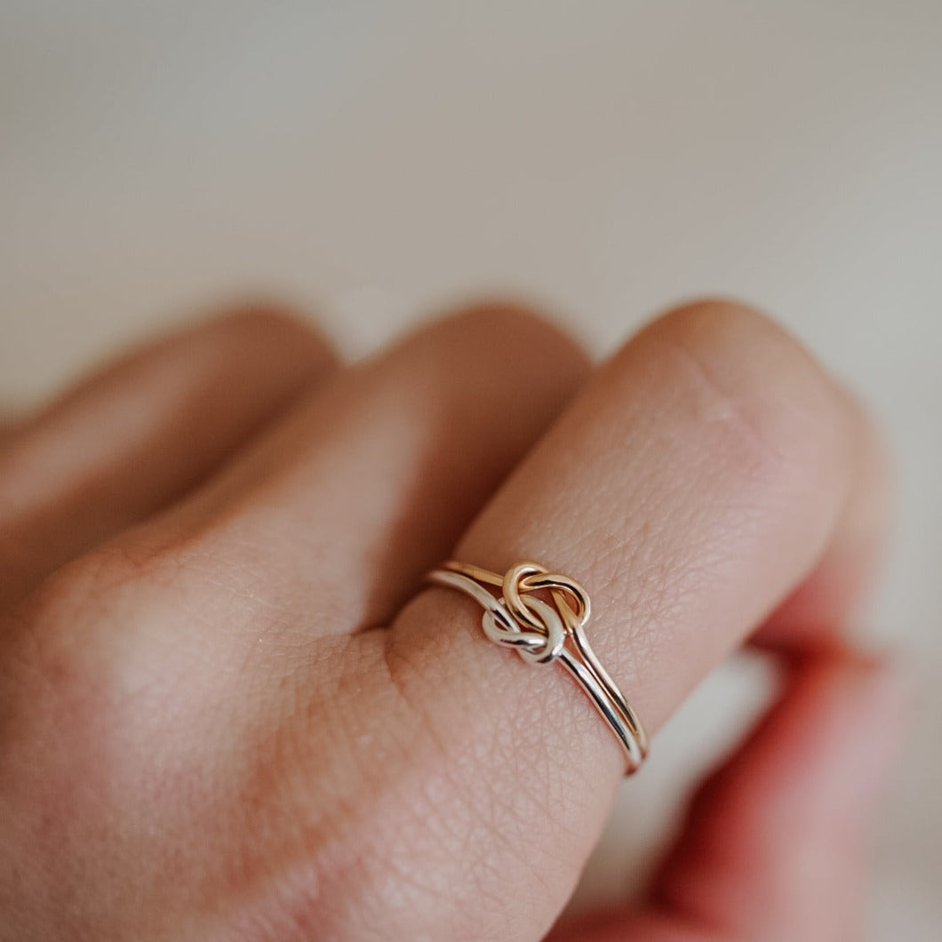 Double Love Knot Ring