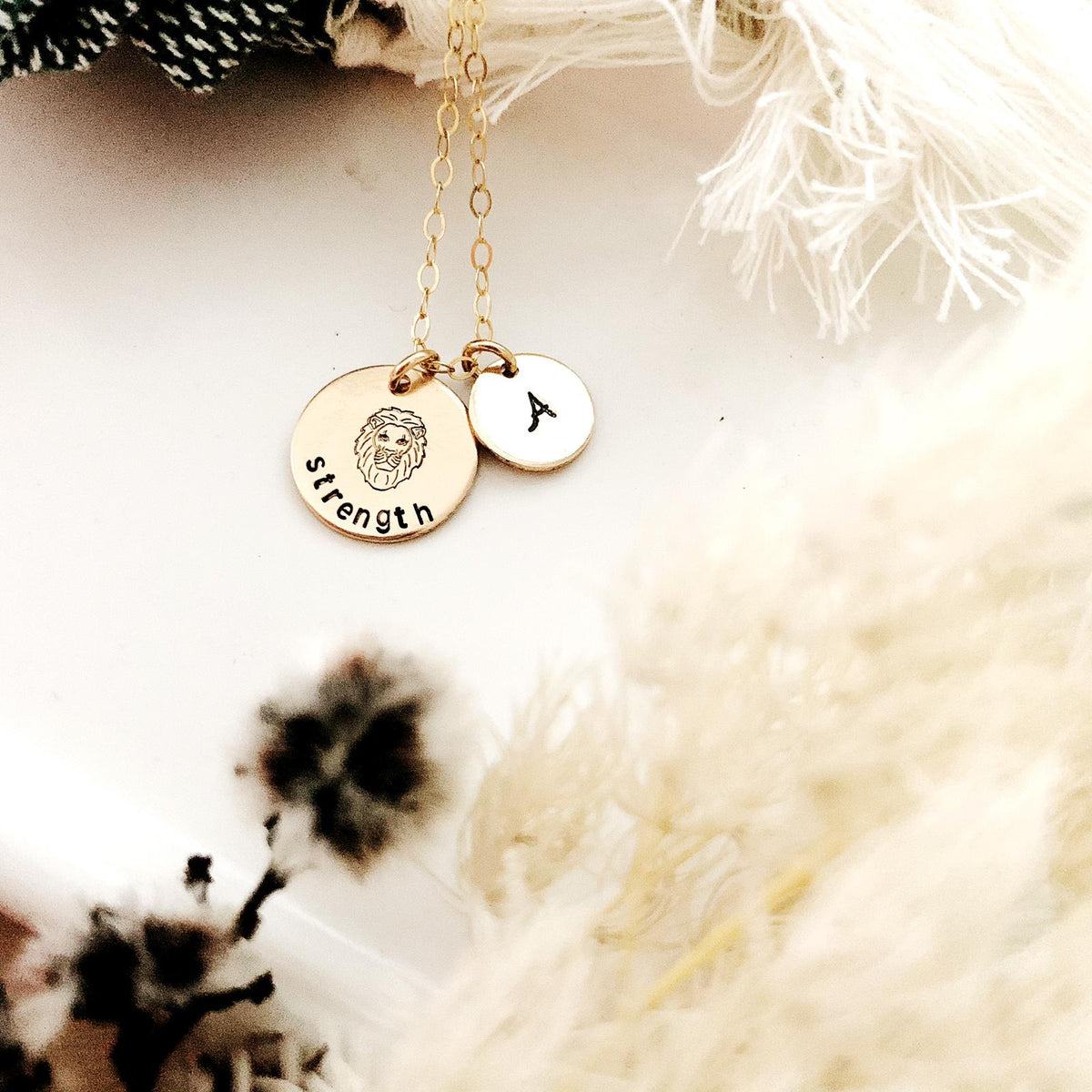 Lion Head Disc Necklace - Midi & Mini Discs