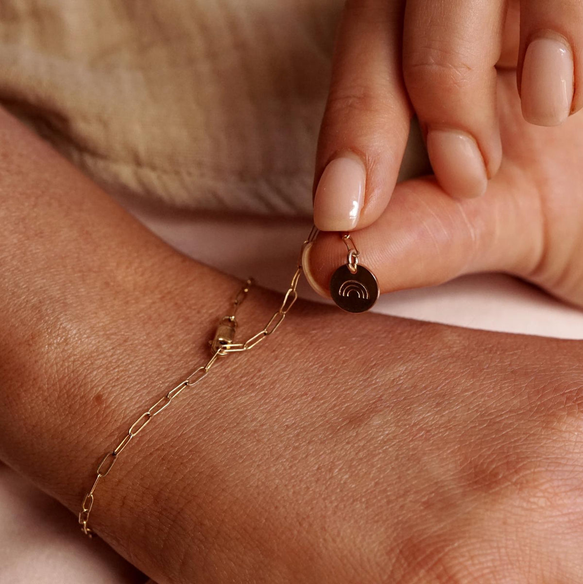 Elise Bracelet with Mini Disc