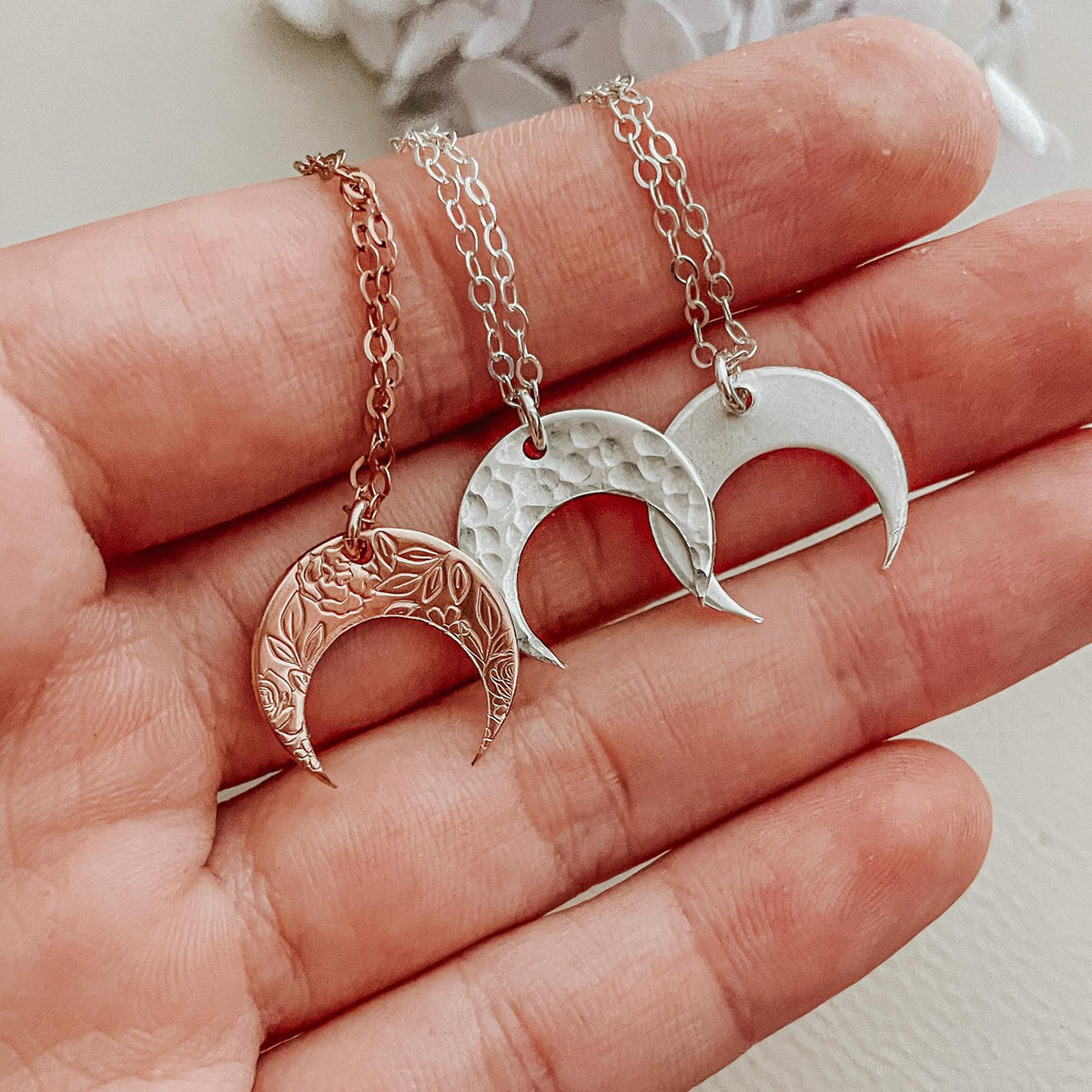 Moonshine - Crescent Pendant Necklace
