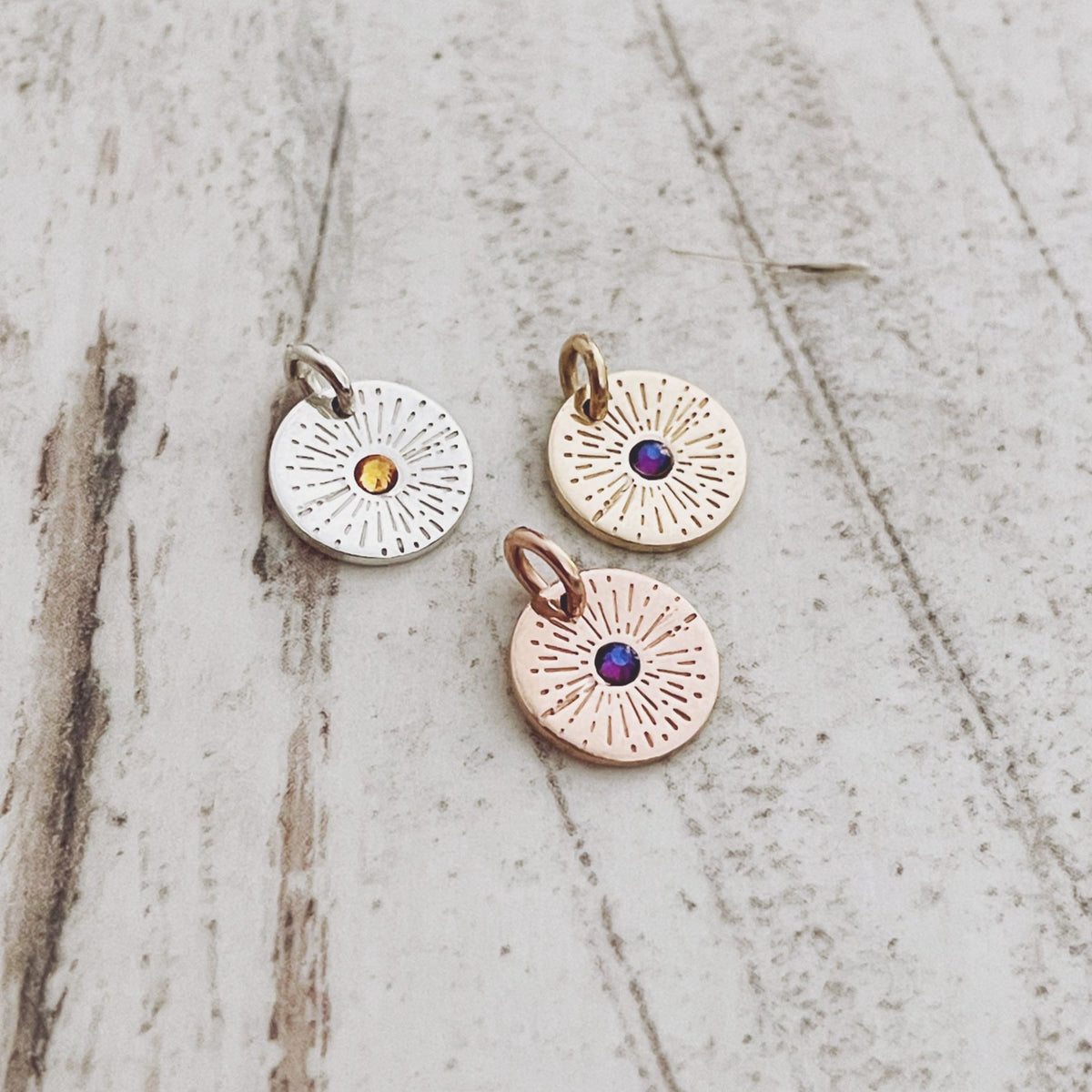 Add a Mini Disc - Sunburst Birthstone