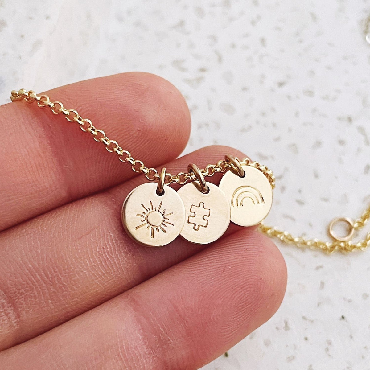 Symbols Charm Stacker Bracelet - Mini Discs