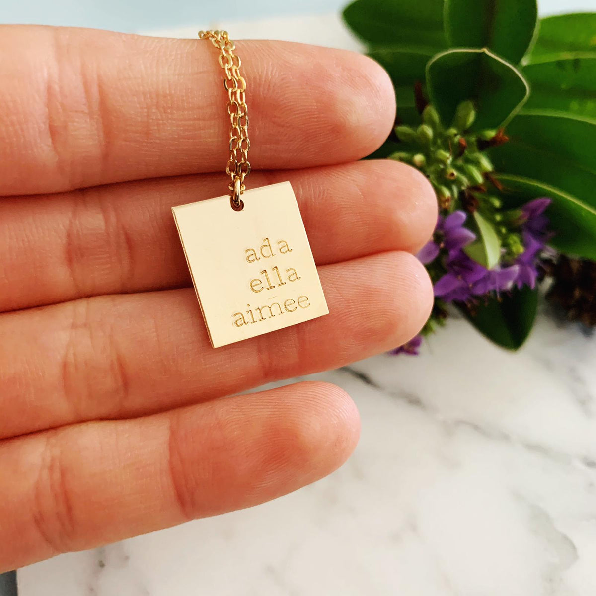 Maxi Rectangle Bar Necklace - Ekalake Handmade Jewellery