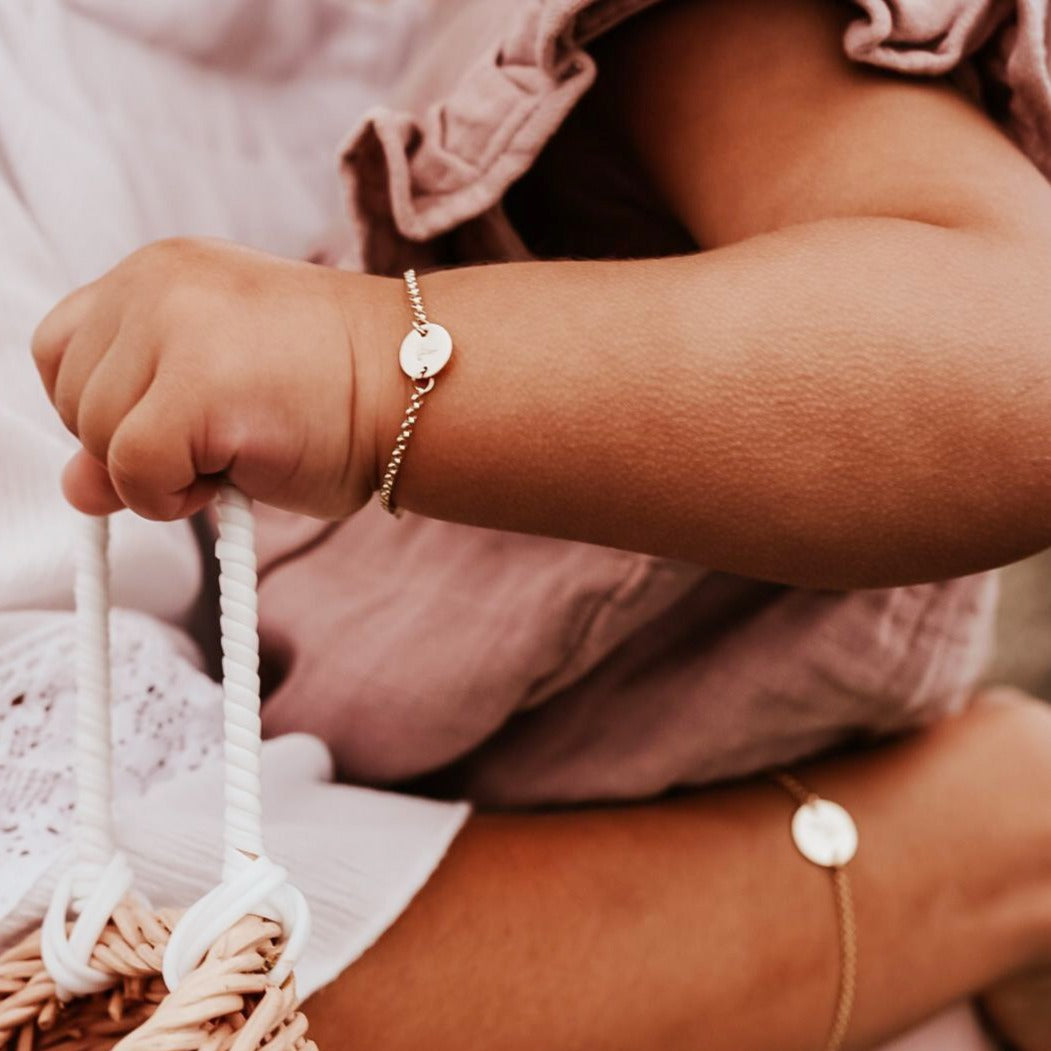 Double Birth Flower Bracelets - Matching Mama + Mini Set