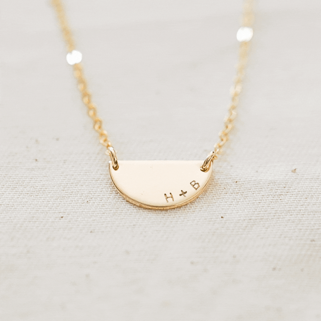 Mini Half Moon Necklace