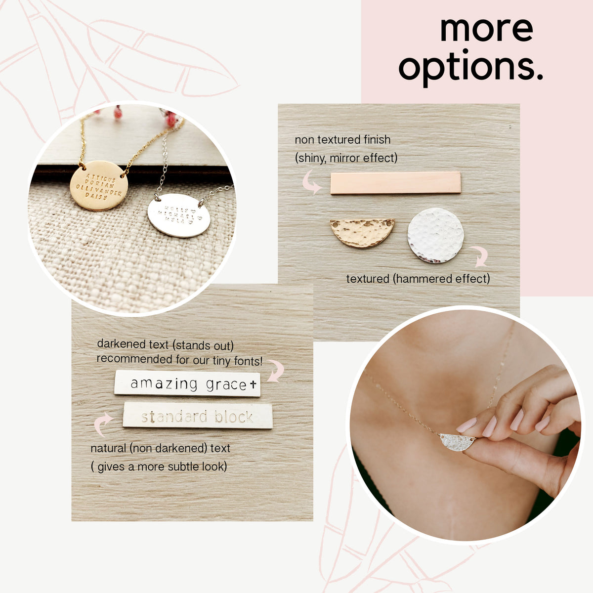 Mini Flower Series 1 - Mini Discs - Ekalake Handmade Jewellery