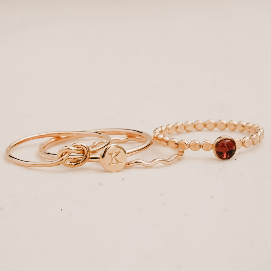 Dainty Wave Stacking Ring