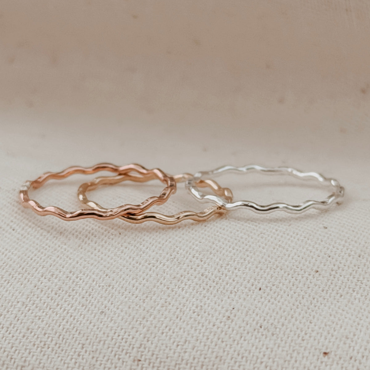 Dainty Wave Stacking Ring
