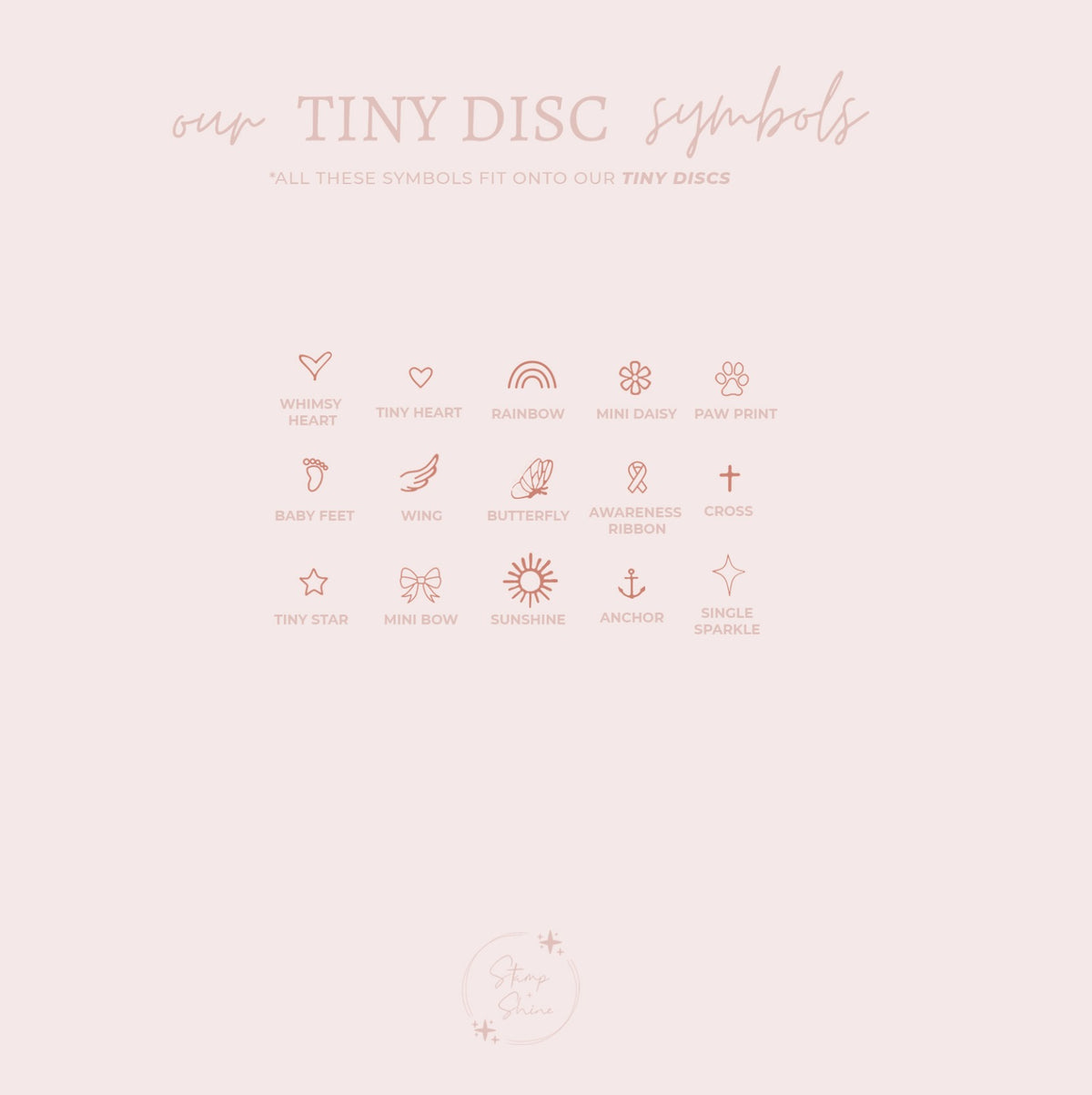 Dainty Initial/Symbol Ring - Tiny Disc