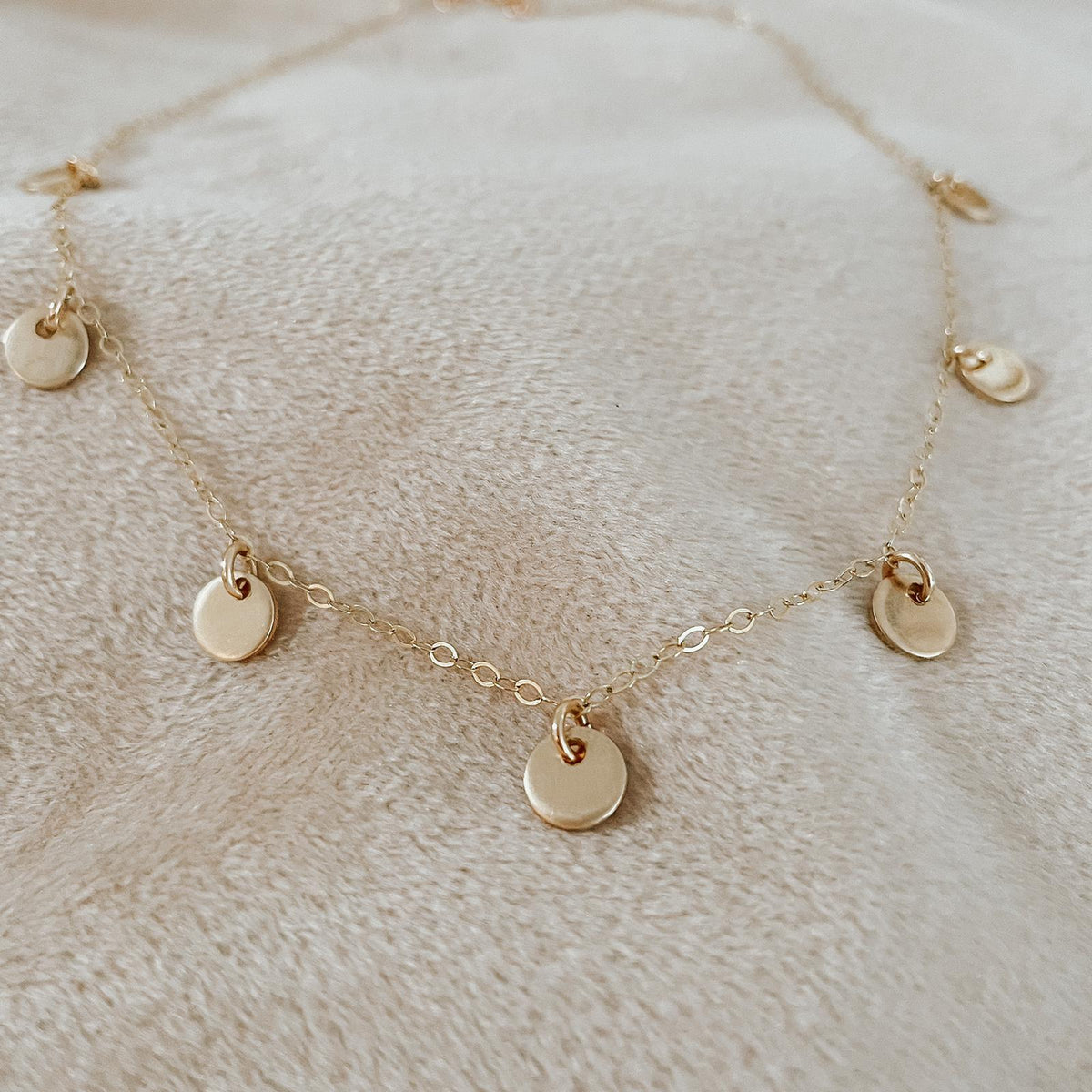 Luna - Trinket Coin Disc Choker Necklace
