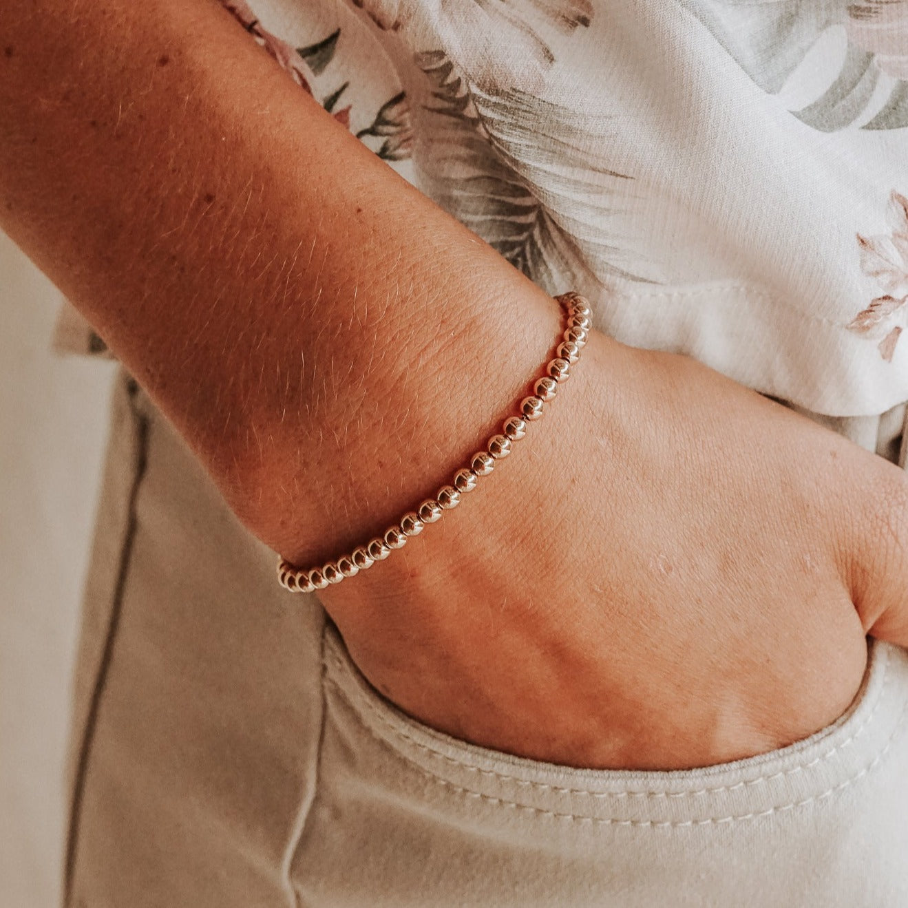 Ladies Classic Beaded Bracelet