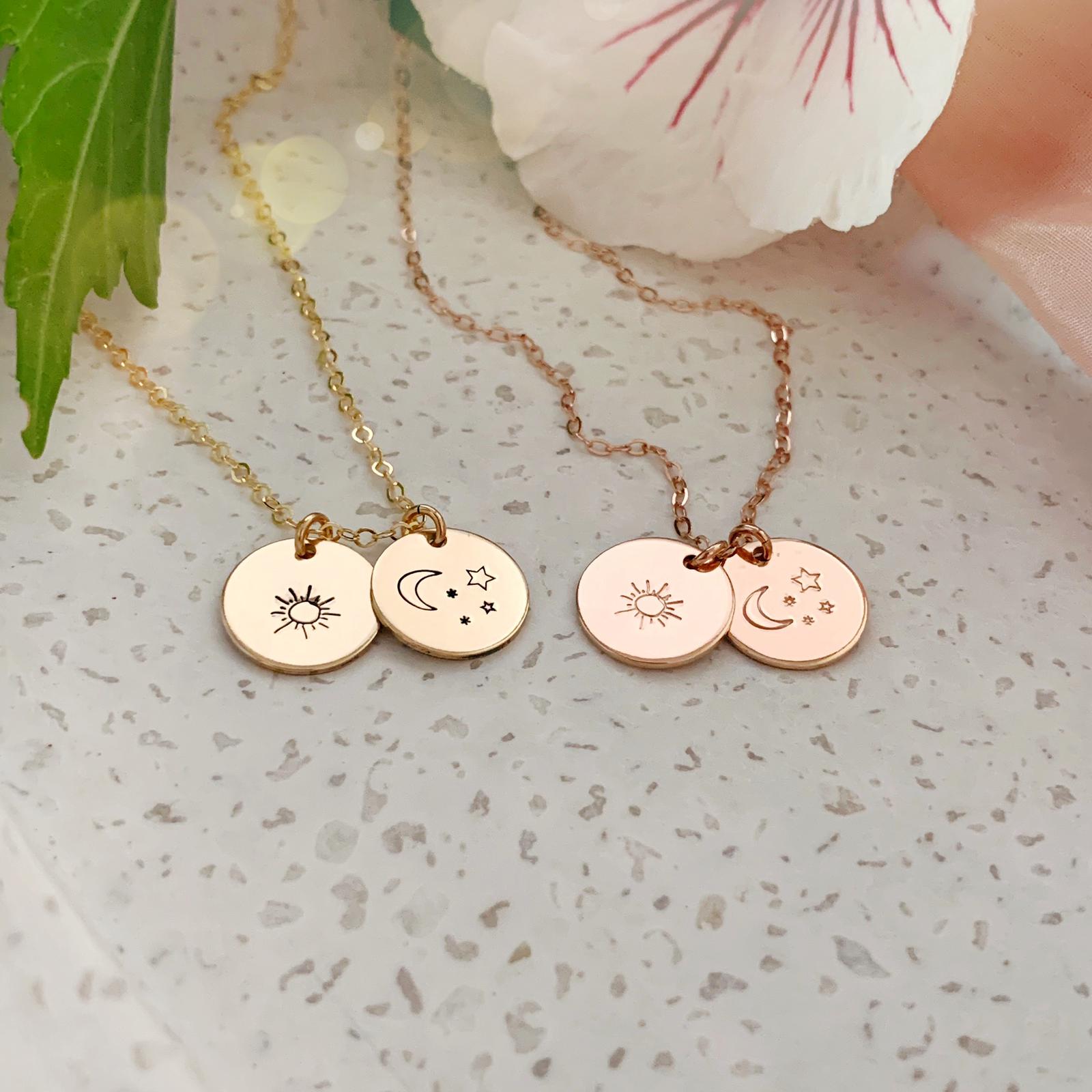 My Sun, Moon & all of my Stars - Midi Discs - Ekalake Handmade Jewellery