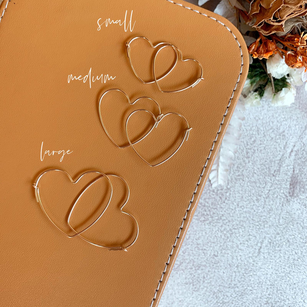 Heart Hoops Earrings