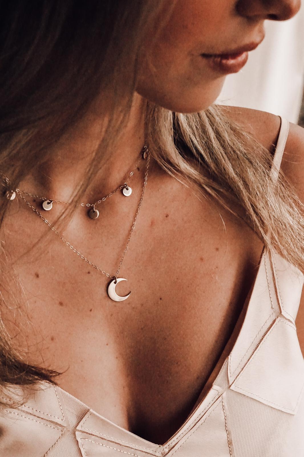 Moonshine - Crescent Pendant Necklace