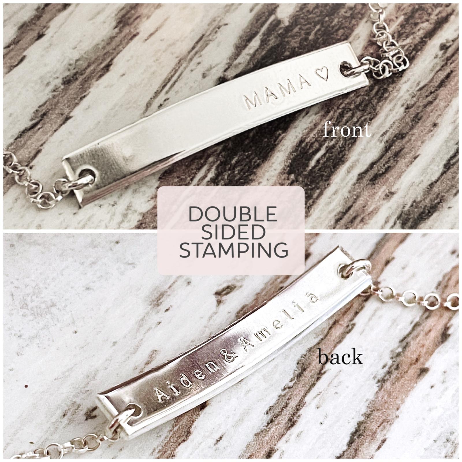 Double Sided Bar Bracelet - Petite Bar
