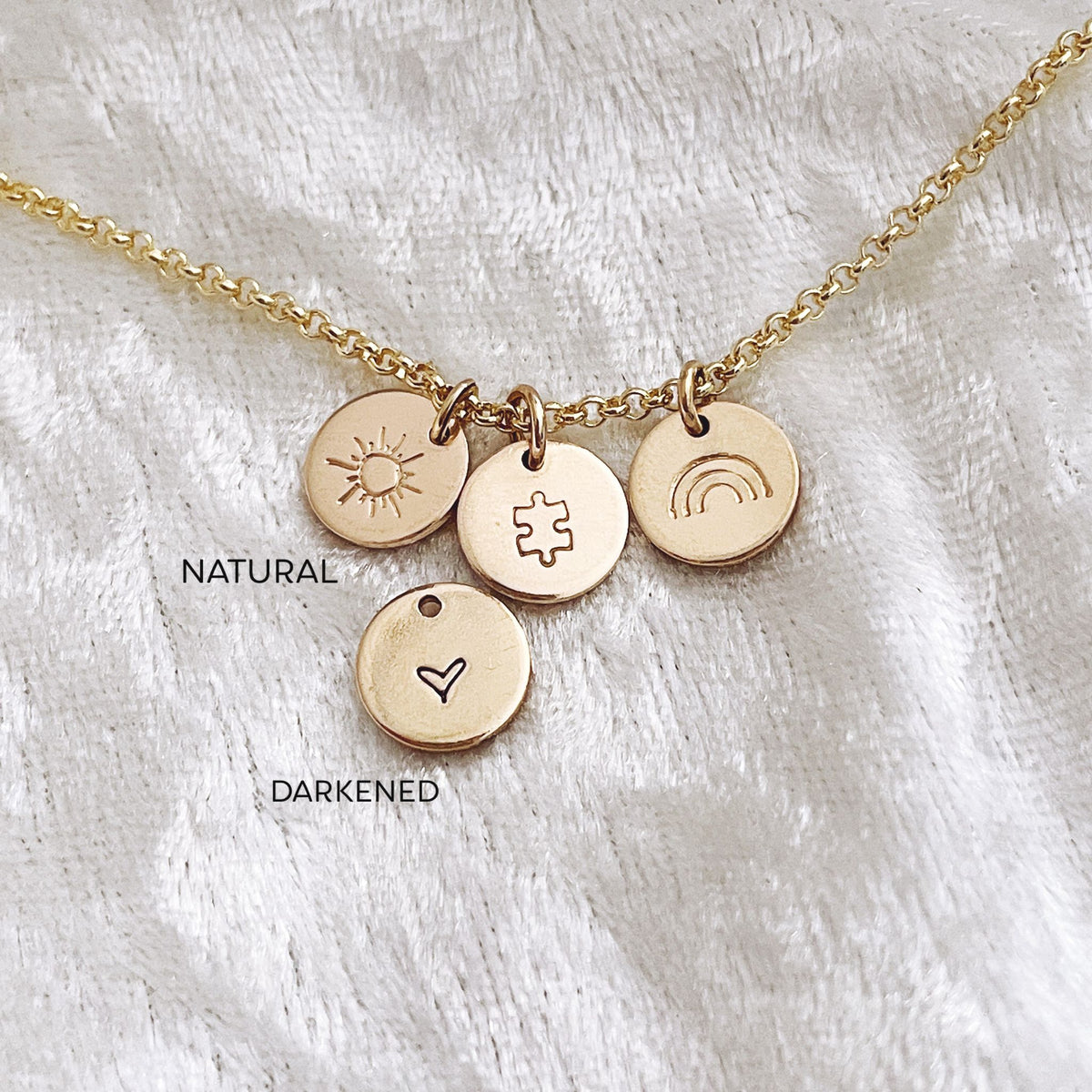 Symbols Charm Stacker Bracelet - Mini Discs