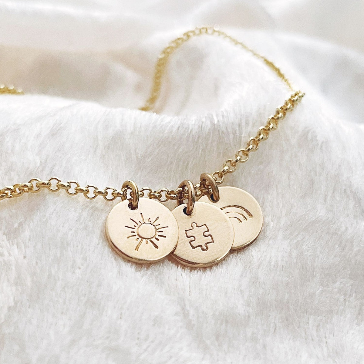 Symbols Charm Stacker Bracelet - Mini Discs