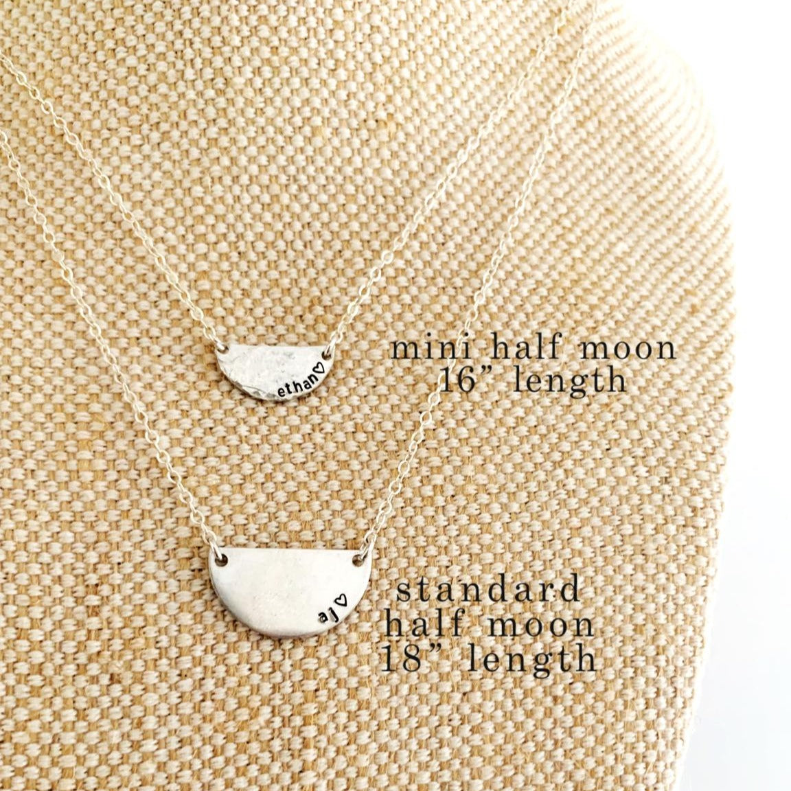 Mini Half Moon Necklace - Ekalake Handmade Jewellery