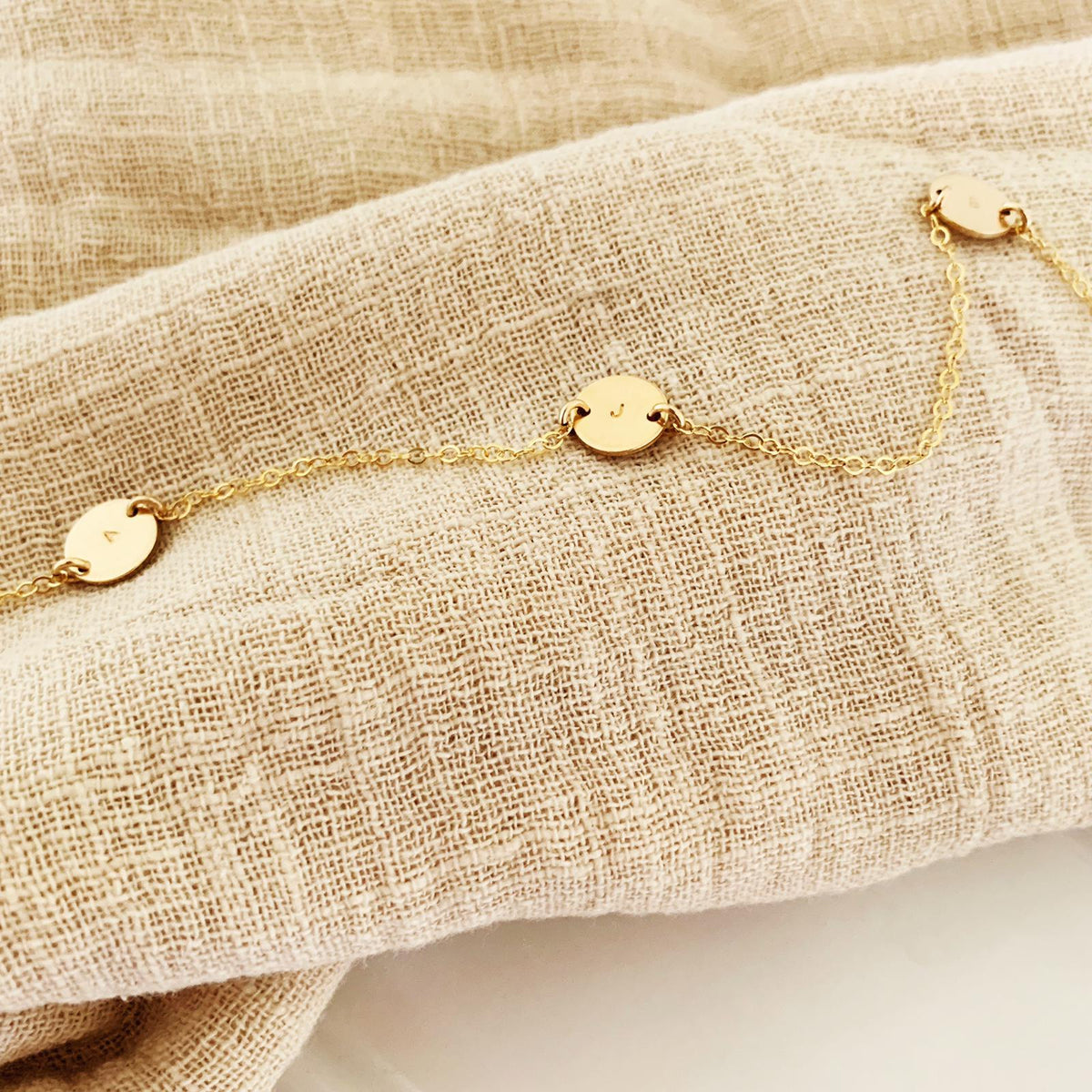 Triple Discs Choker Necklace - Mini Discs - Ekalake Handmade Jewellery