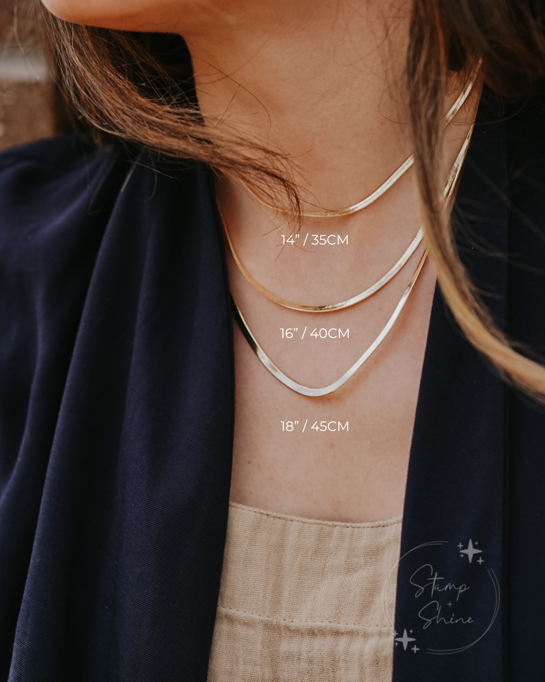 Nova - Herringbone Choker Necklace