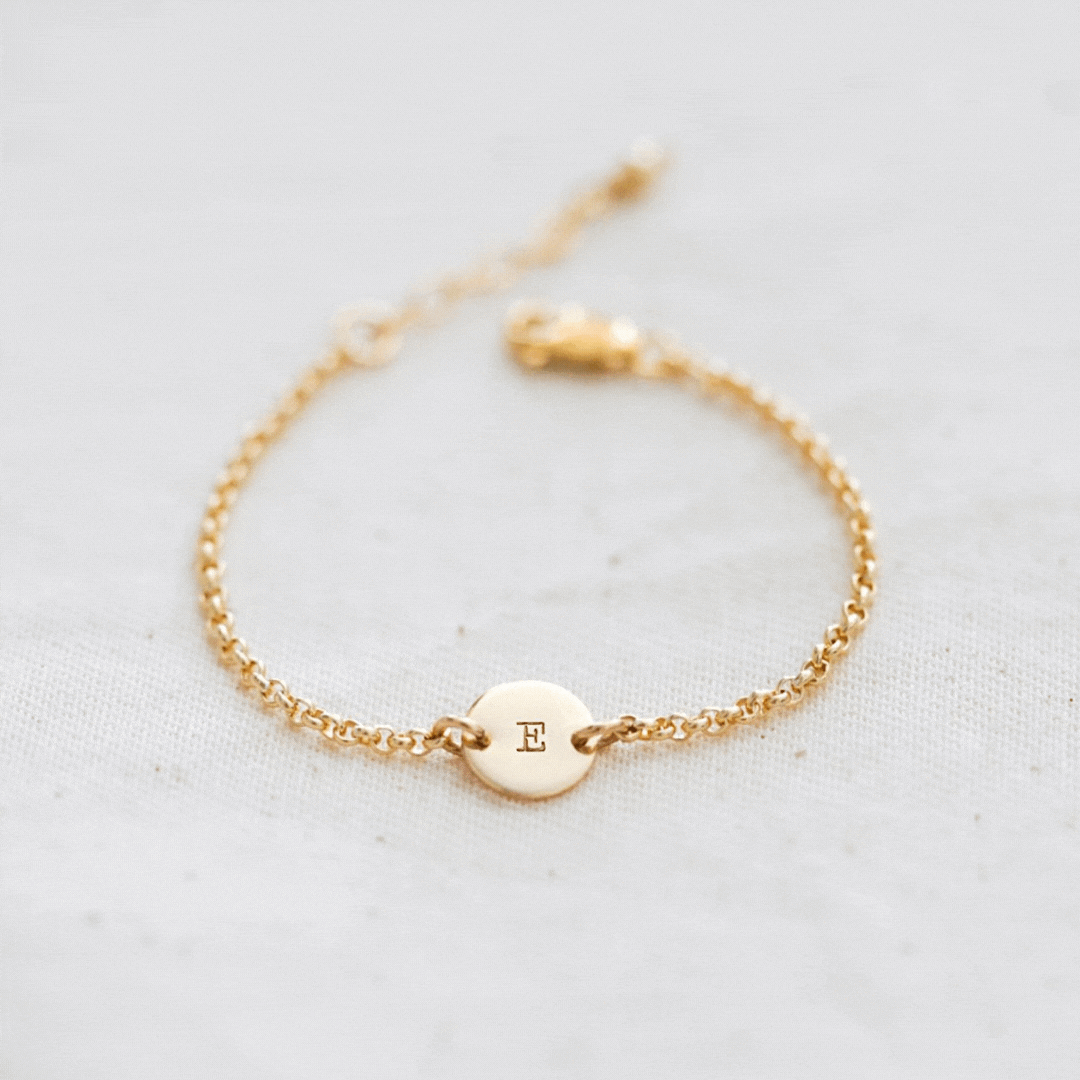 2 Letter Initial Baby Bracelet – Love Gwen Handmade Jewellery
